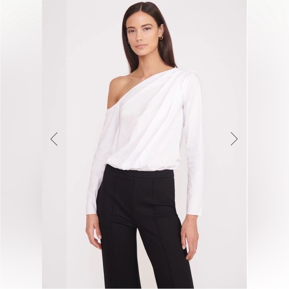 Staud ANIKA TOP WHITE size L NWT